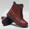High Quality Men Boots Winter Snow Warm Casual Shoes Men Boots Genuine Leather Plush Fur Fashion Boots Size 38-44