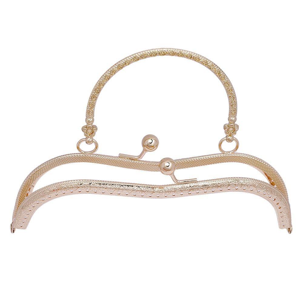 Metal Purse Frame Kiss Clasp Vintage Purse Frame Mini Bag Kiss Clasp Lock Handle Bag Accessories