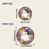 Halloween Cartoon Ghost Decorative Window Stickers for Beautifying The Outdoor Balcony Glass Window