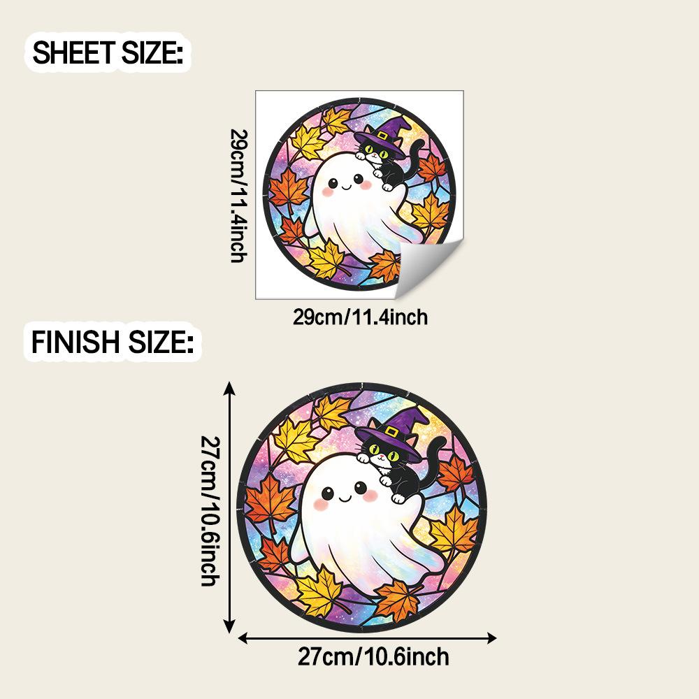 Halloween Cartoon Ghost Decorative Window Stickers for Beautifying The Outdoor Balcony Glass Window
