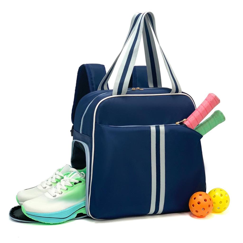 2025 Portable Sports Bag for Badminton, Tennis & Pickleball - Fits 2 Rackets, Handheld, Large-Capacity, Down Cotton