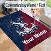 Custom Text Printed Rug Crystal Palace Non Slip Floor Carpet For Home Room Decor
