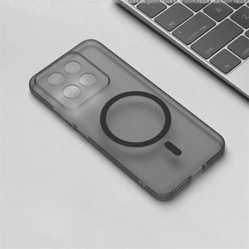 

Minimalist Clear Matte Magnetic Wireless Charging Case for Motorola Signature Edge 70 Ultra Fusion X70 Air Pro for Magsafe Cover Moto Edge 70 Ultra бежевый