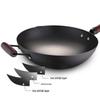 ASD 34cm Non-Coated Fine Iron Flat Bottom Wok