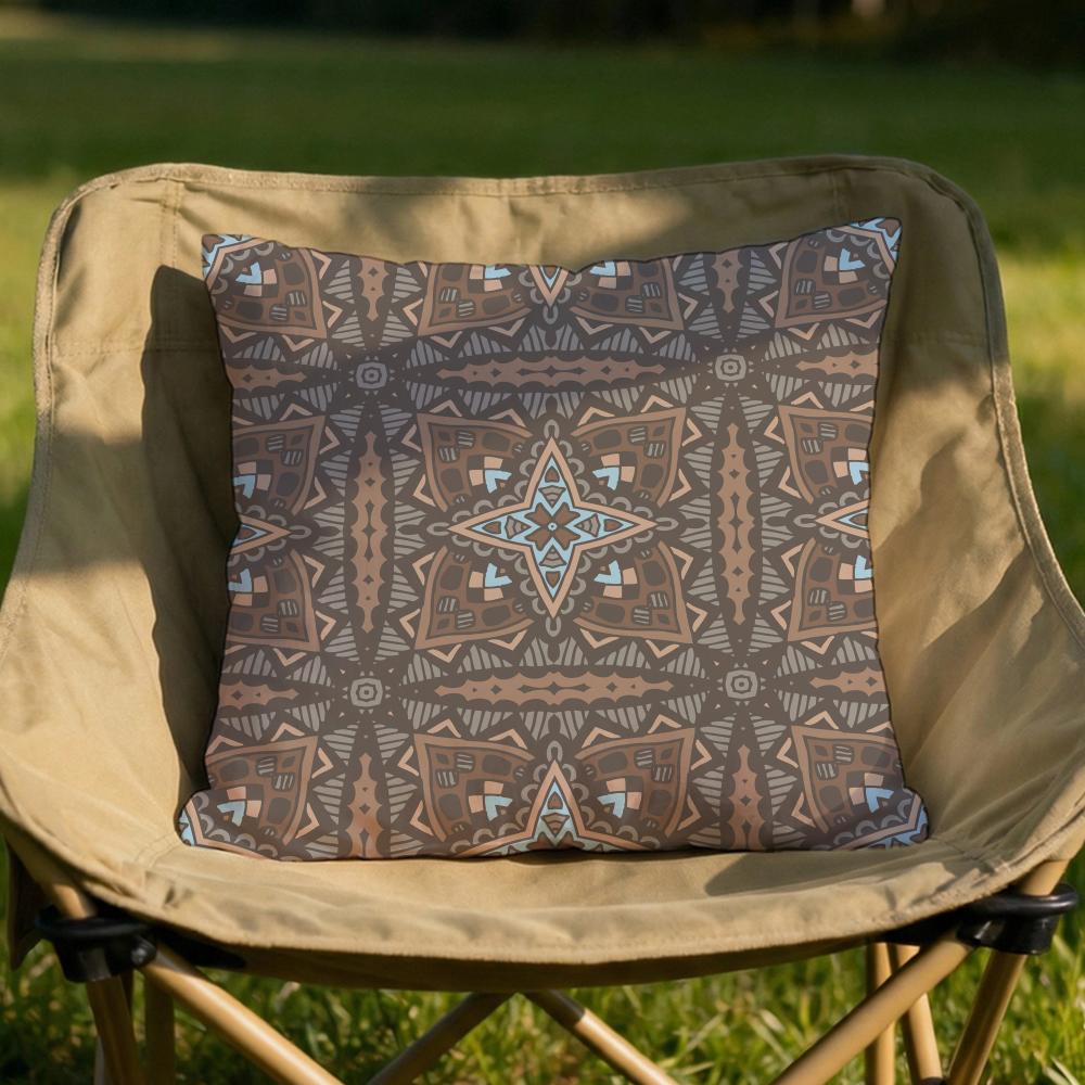 Moroccan Ethnic Pattern Cushion Cover Soft Reversible  Durable Pillow Cover  MultiScene Use for Home  Car Daily Comfort