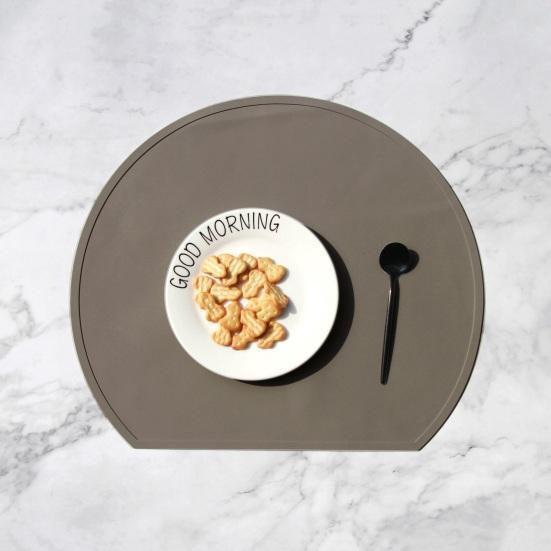 Silicone Placemats, Non-Slip Waterproof Dining Table Mat, Heat-Resistant Kitchen Placemat for Dining Room, Coffee Table, Countertop