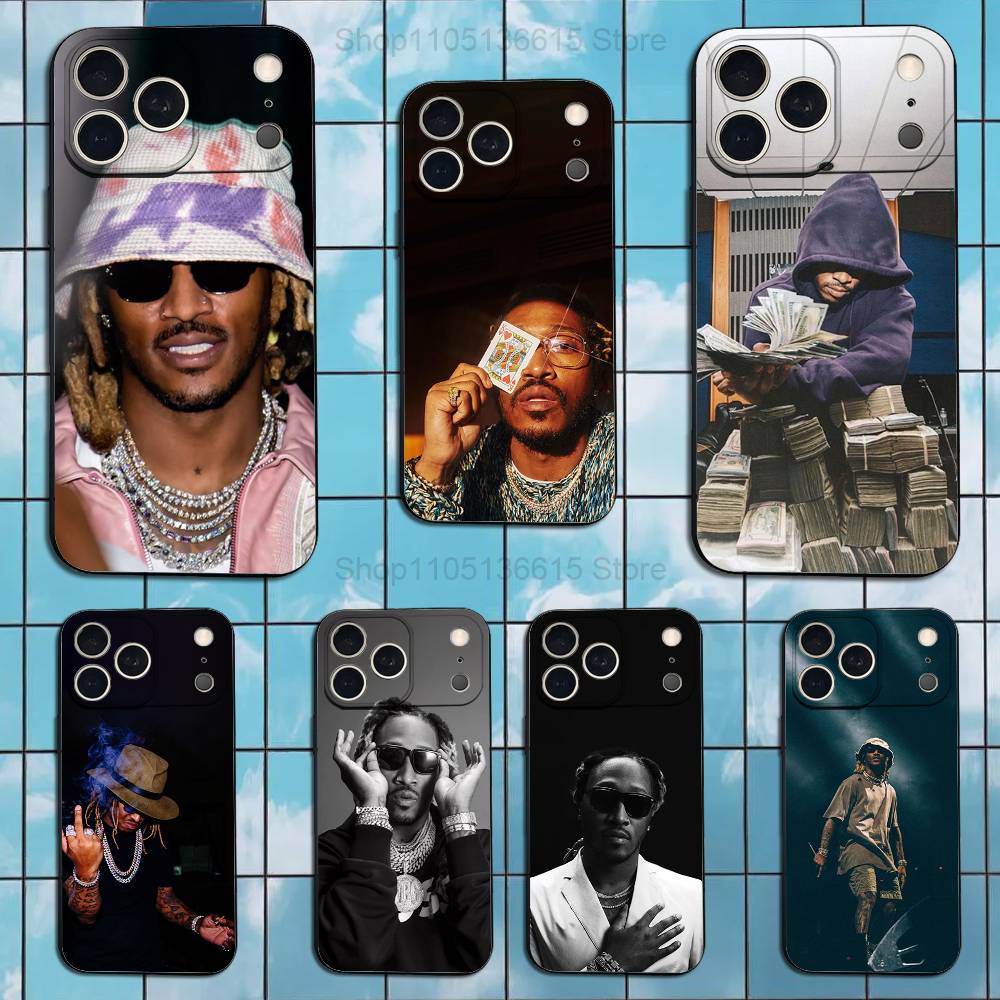 Rapper F-FUTURE Cool Phone For iPhone 13,12,15,14,11,16,17,Plus,Pro Max,XS,X,XR,SE,Mini,8,7,Soft Silicone Black
