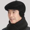 Hat Men's Winter Man Warm Ear Protector Thickened Forward Hat Grandpa Windproof Cap