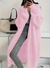 Temperament long over-the-knee sweater cardigan women's autumn and winter new lazy wind loose thickened knitted jacket women's tide