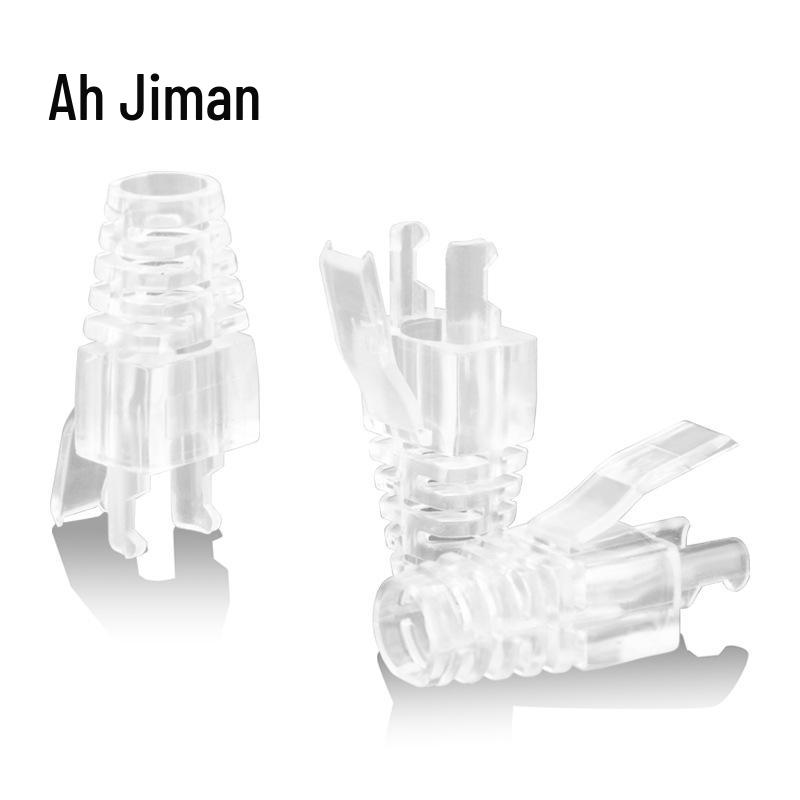 Aji Man Super 5/6 Crystal Head Claw Dust Cover for 6.5mm Network Cable 10 per bag