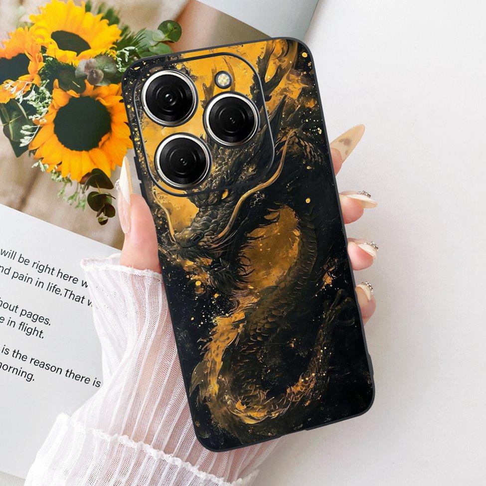 Case For Tecno Spark 20 Pro Cover KJ6 Cute Cat Fashion Butterfly Painted Casing For Techno Spark 20 Pro Bumper