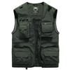 Mens Lightweight Utility Vest With Multiple Pockets Outdoor Fishing Photography Hiking Casual Wear