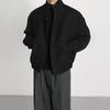 Men's High-End Woolen Stand-Collar Jacket - Korean & British Style Trend for Autumn/Spring