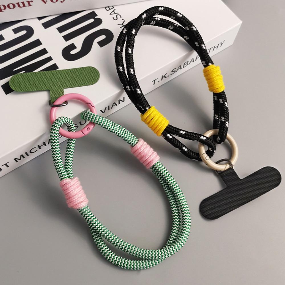 Key Holder Phone Wrist Strap with Patch Phone Hanging Chain Mobile Phone Lanyard  Phone Accessories