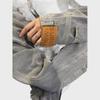Spring 2024 Women's Retro Denim Hooded Mid-Length Sweatshirt