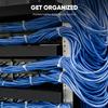200-Pack 10cm Home Cable Ties: Thickened Non-Slip Nylon Zip Ties for Desk & Room Wire Organization