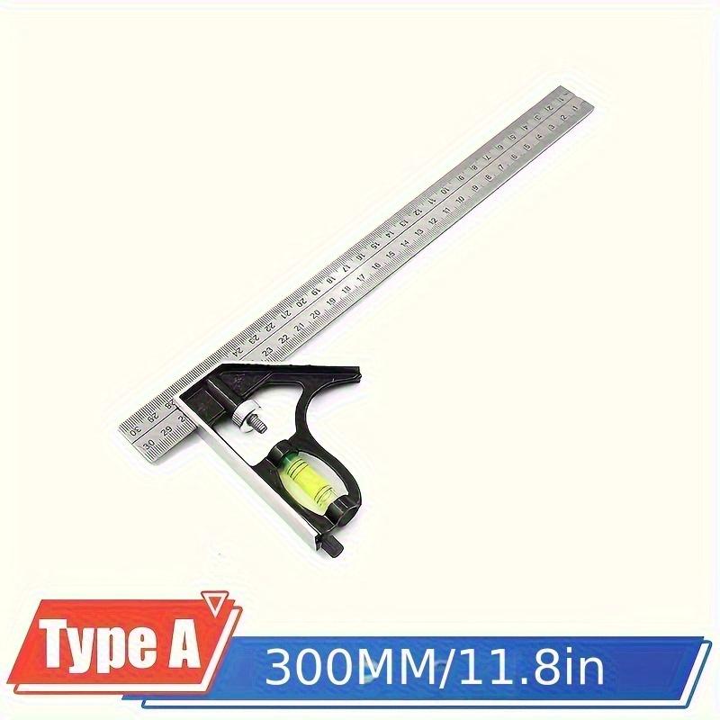 3-in-1 Adjustable Woodworking Tool Set - Stainless Steel Combination Angle Ruler with Digital Angle Gauge and Measuring Tape, High Precision