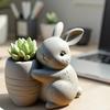 Creative Rabbit Silicone Casting Mold Carrot Planter Mold Craft Projects Decorative Resin Art Supplies Gift For Makers
