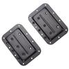 2PCS Recessed Spring Loaded Speaker Case Handles with Rubber Grip Stainless Steel for RV Yacht Flightcase PA Speaker Box
