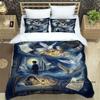 Cute Cartoon Owl Bedding Set (Duvet Cover & Pillowcases) — Perfect for Boys' and Girls' BedroomsCustomizable