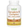 Complete B Complex with L-Methylfolate and Methylcobalamin B12, 180 Veggie Capsules