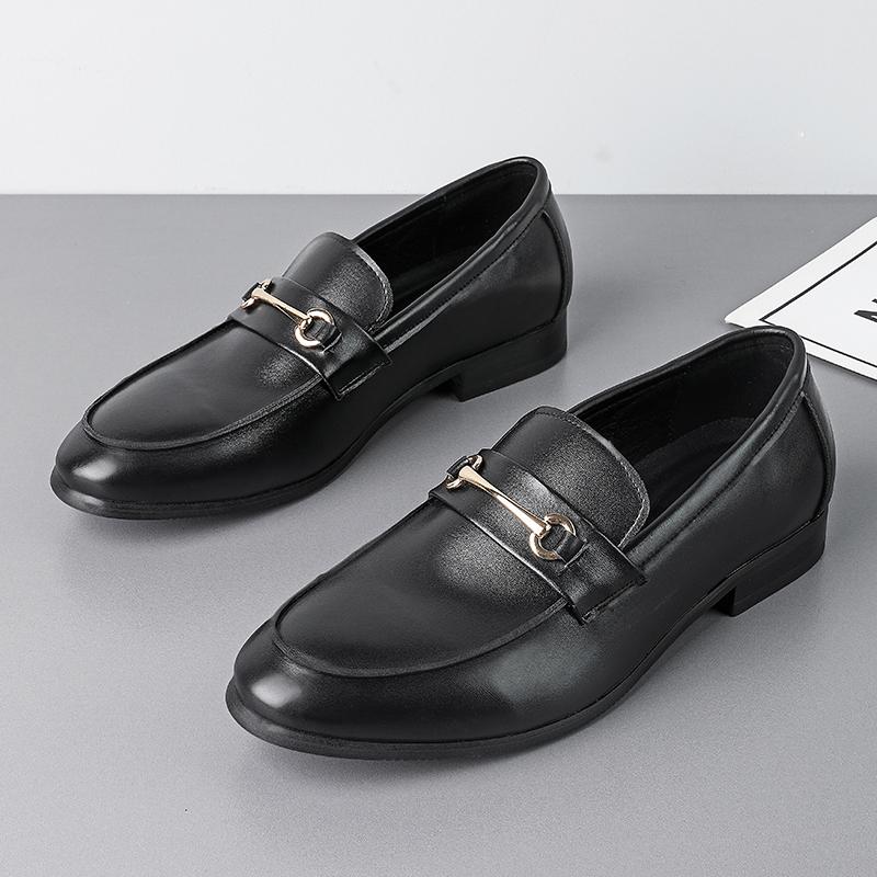 Designer Fashion New Black Brown Slip On Patent Leather Casual Shoes For Men Driving Loafter Formal Wedding Dress Homecoming