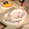 French Style Circular Ceramic Plates Home Breakfast Sandwiches Salad Plate High End Restaurants Pasta Plate Exquisite Tableware