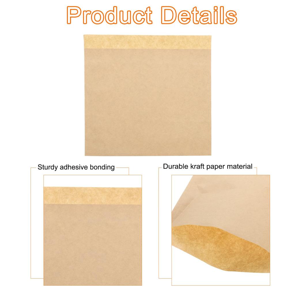 Uxcell Kraft Paper Sandwich Greaseproof Paper Cookie Paper Snack Lunch Bags for Home Bakery 18 X 17 400 Count Bags, Bags, Bags, Bread, Cm, Brown,