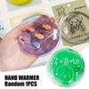 Round Heating Pad Cartoon Portable PVC Hand Warmer Reusable Mini Cute Self-Heating Pack Heat Pack Hand Warmer Pad for Kids