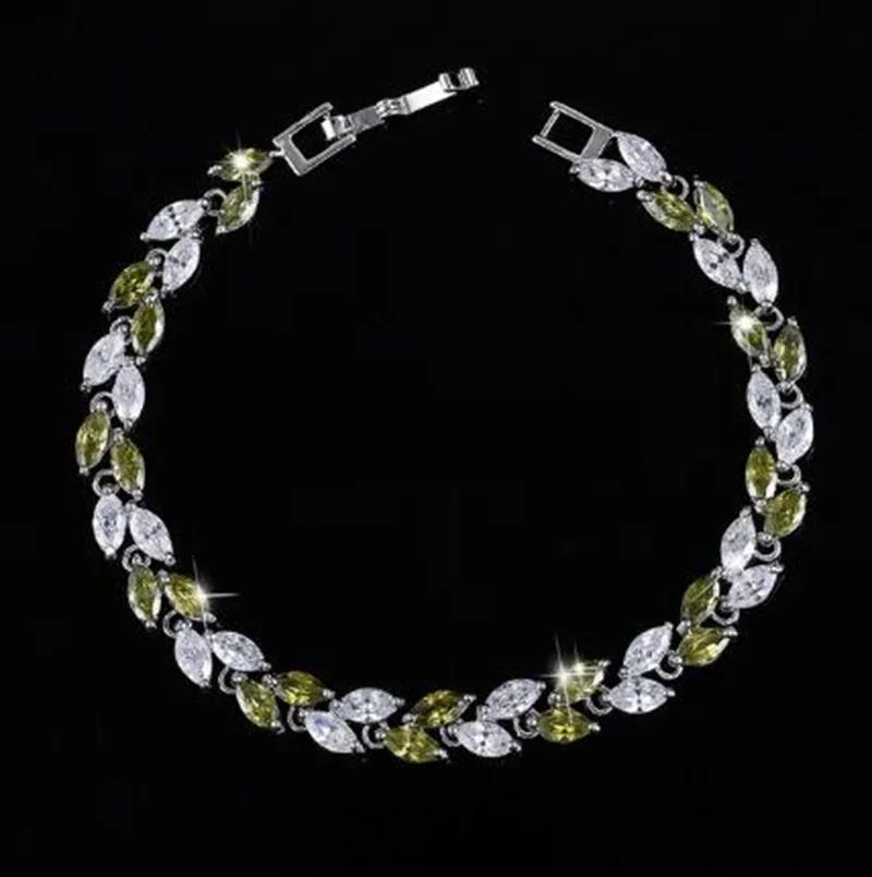Bracelet Charm Élégant pour Femme Incrusté de Cristal Mode Bijoux de Fiançailles Mariage