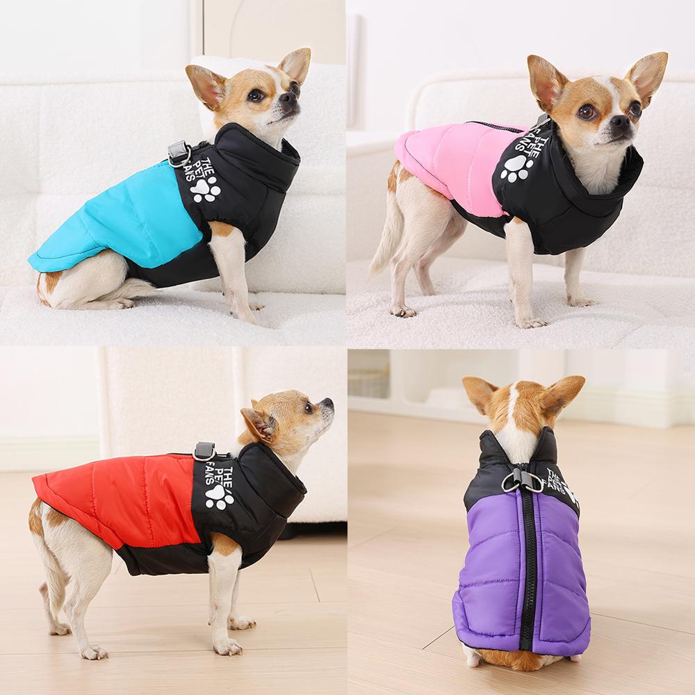 Pet Dog Jacket Autumn Winter Clothes For Small Medium Dogs Cat Waterproof Warm Chihuahua French Bulldog Vest Coat Puppy Costume