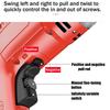 3000RPM Electric Handheld Impact Drill 220V Flat Drill Guns Hand Drills Torque Driver 220V with Wrench Measuring Scale 2000W