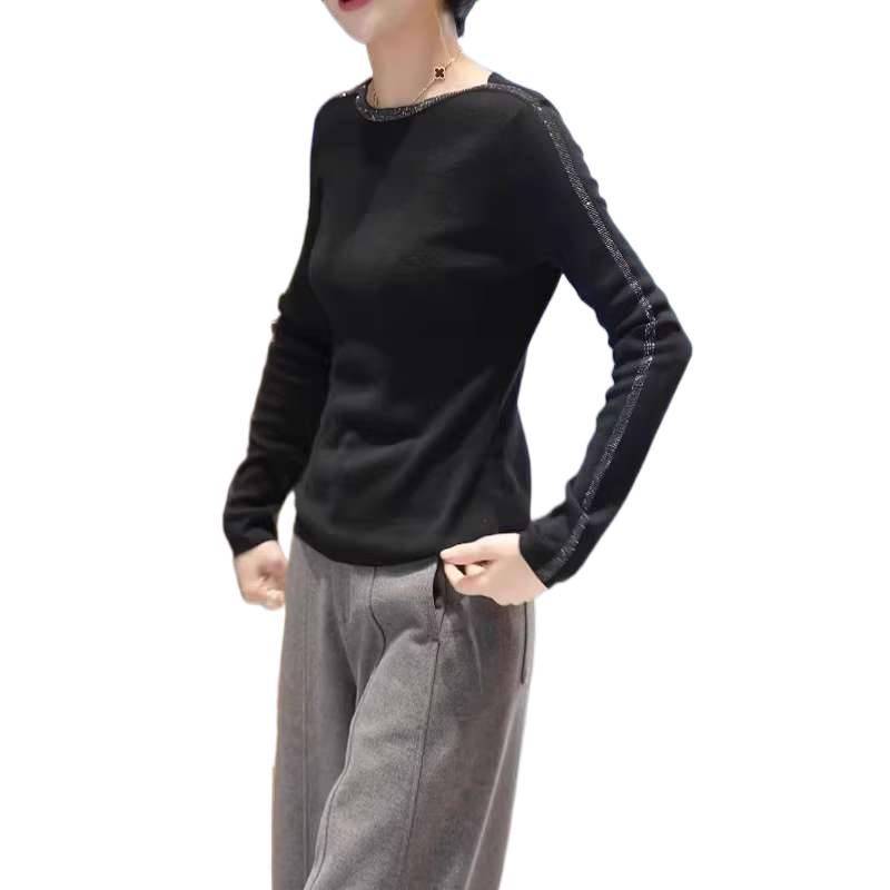 Women's Plus Size High-End Knit Sweater - Slimming, Stylish, Fashionable Base Layer for Autumn & Winter