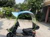 Electric Vehicle Canopy with Full Side Curtains and Sun/Rain Protection for Tricycles and Motorcycles