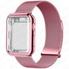 Case+Metal Milanese bands For Apple Watch Band 44mm 38mm-42mm-40mm Magnetic Loop iwatch Series 9 8 7 6 5 4 3 SE 45mm 41mm Strap
