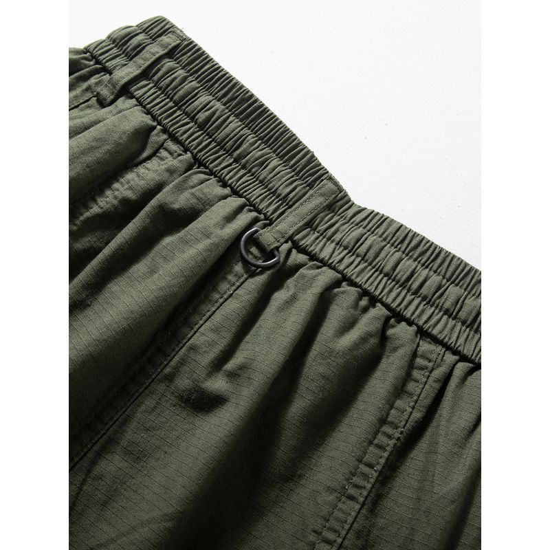 Cargo Shorts Men's Summer Fashion Brand Trendy Large Pocket All-Match Middle Pants Japan fashion Loose Straight Cotton Shorts Fashion