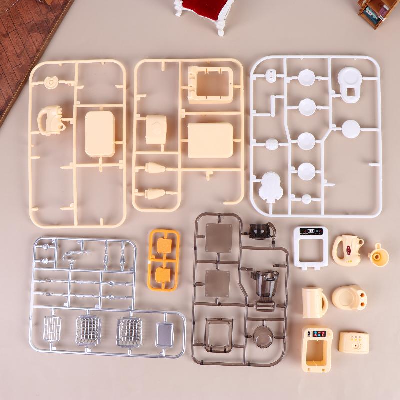 1 Set 1 12 Miniature Coffee Maker with Egg Beater Dollhouse Kitchen Appliance Toy for Kids Birthday Gift Pretend House Play