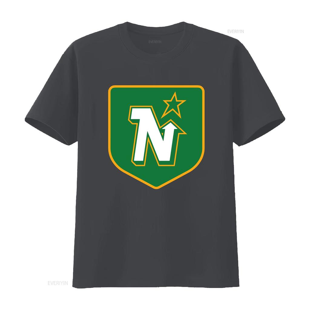 Minnesota North Stars Hockey Club T Shirt vintage Washed Soft Casual Comfortable Breathable Versatile Slightly