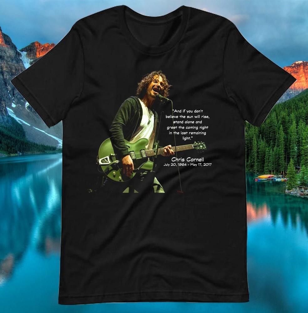 Remembering Chris Cornell Quotes T Shirt Size S M L 234XL Cotton AL1073 Unisex T-Shirt S