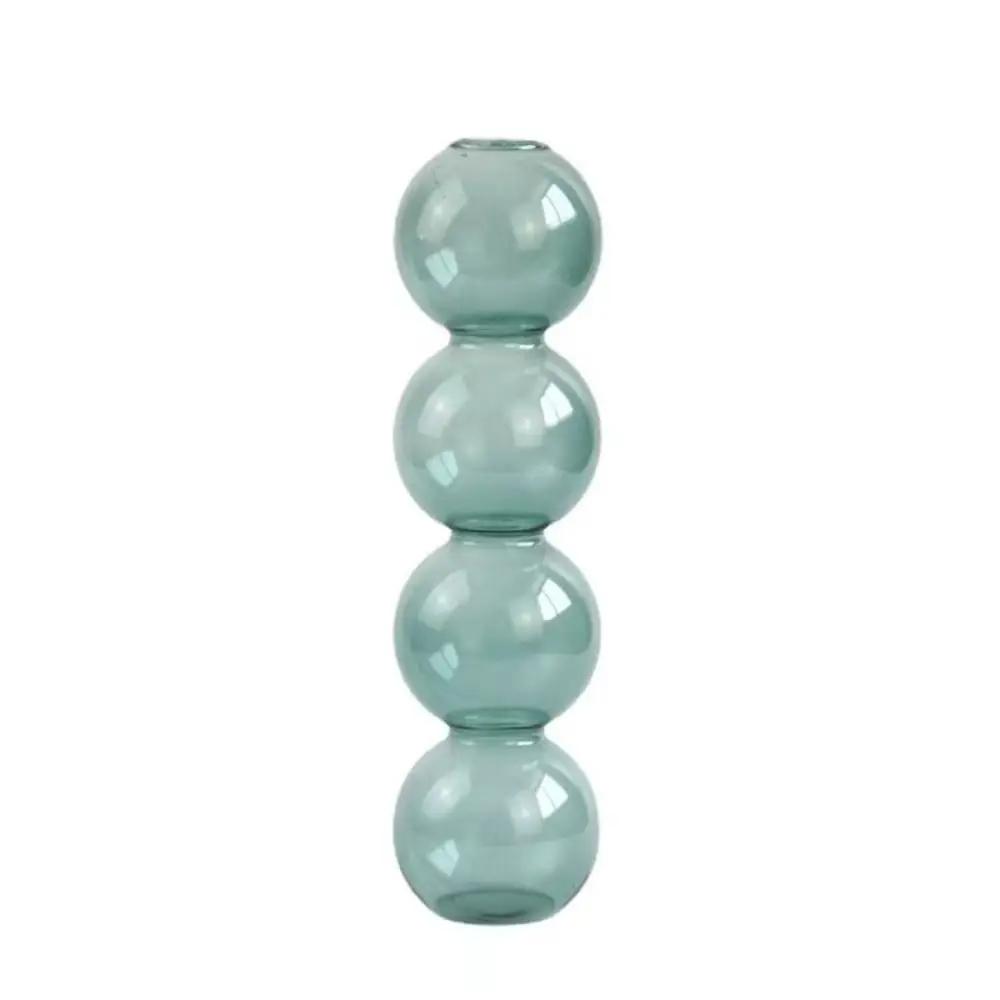 Romantic Glass Vase Modern Creative Hydroponic Flower Pot Funny Simple Spherical Flower Vase Dining Room