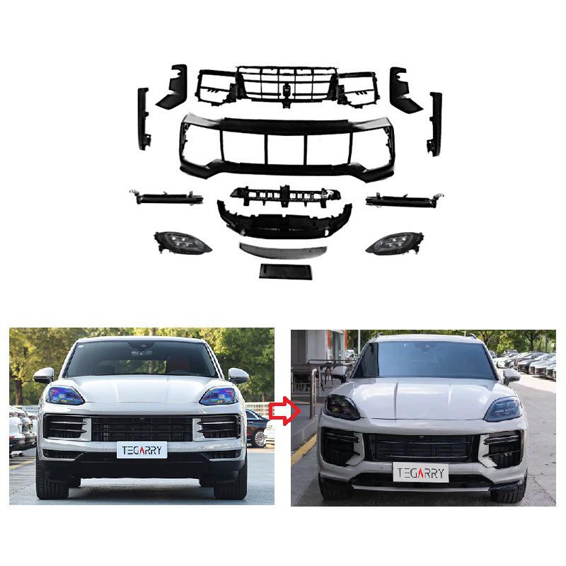 Turbo Style Front Bumper Kit for 24 Cayenne 9Y0.2: Old To New Renovation Solution.
