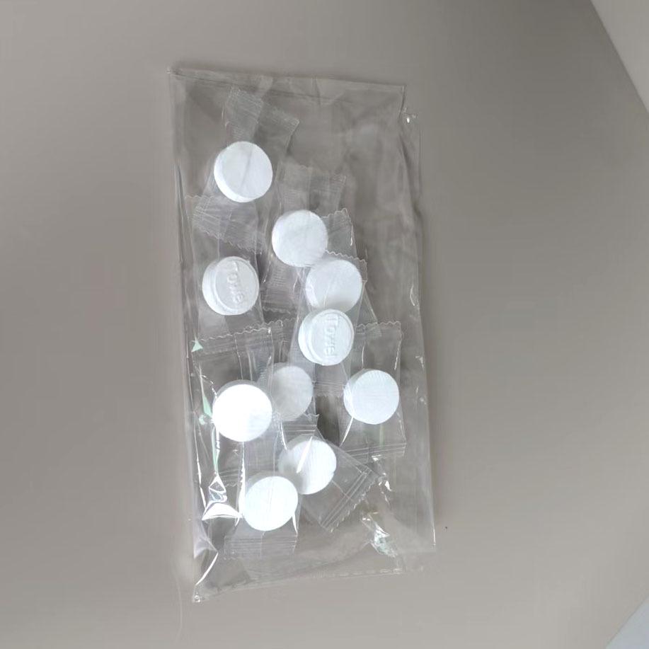 Portable Compressed Pure Cotton Face Towel - Individually Packaged for Travel