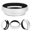 2 pcs Aluminum Alloy 52mm Silver Camera Metal Lens Hood Replacement for Leica