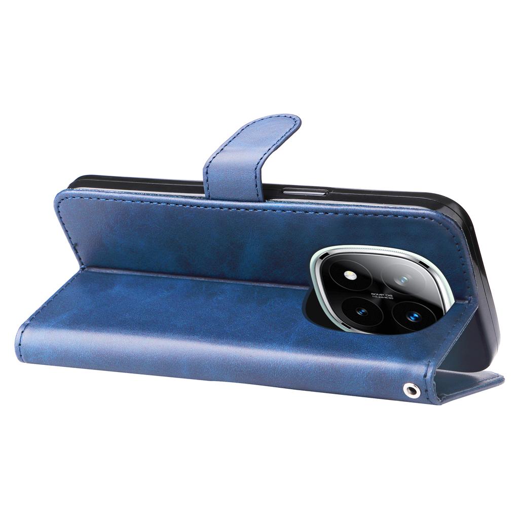 For Xiaomi Redmi Note 14 Pro+ 5G/Note 14 Pro 5G/Poco X7 5G Case Zipper Wallet Calf Texture PU Leather Phone Cover