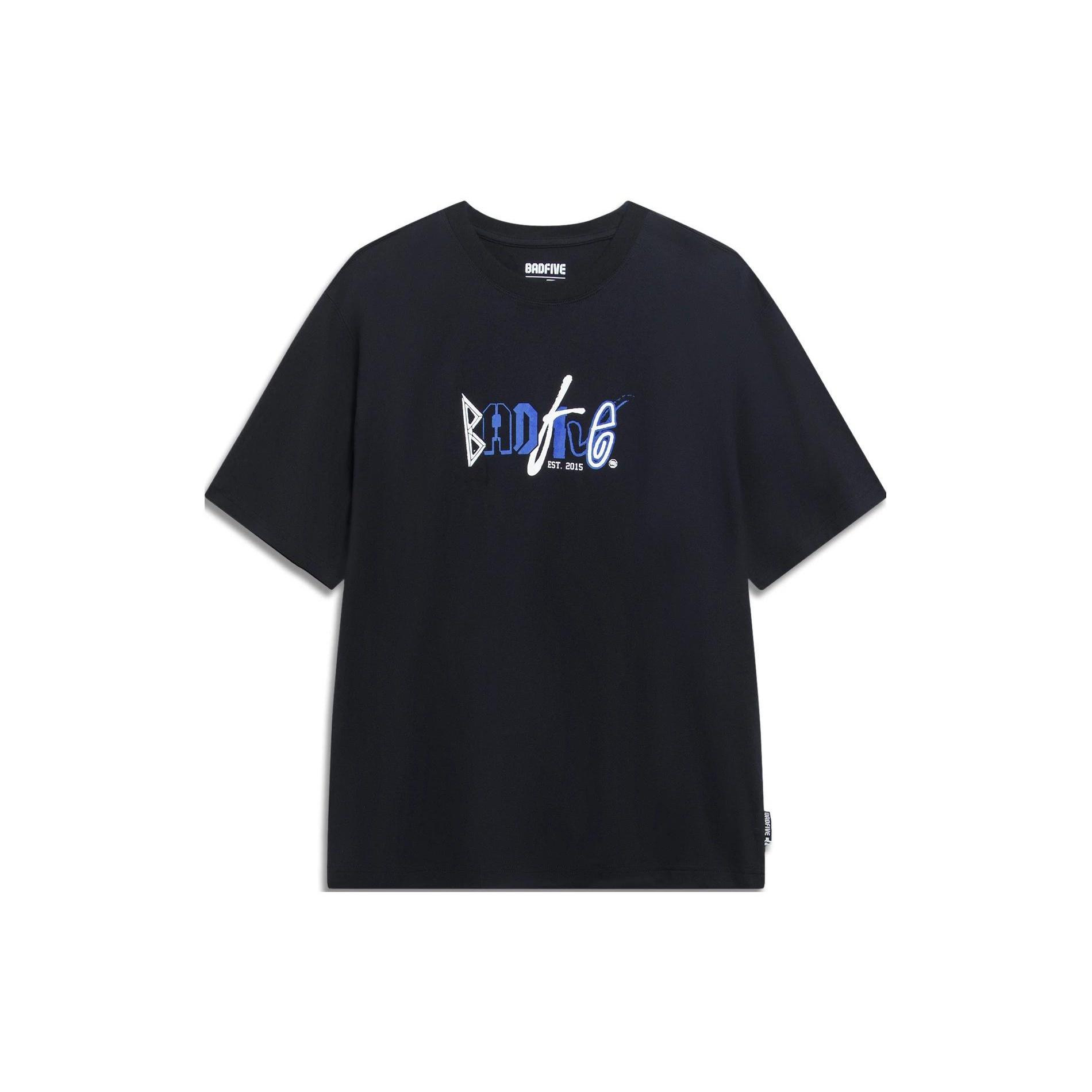 Li-Ning BadFive Graphic T-shirt  Black  Men s AHST283-2 L