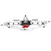 Aluminium Alloy Universal Heighten Axle for SCX10 One and Two Generations RC Car SilverFront Axle