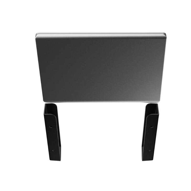 Multipurpose ABS Notebook Holder Kit, Secure Wall or Desk Mount Strong Metal Support for Laptop Tablets