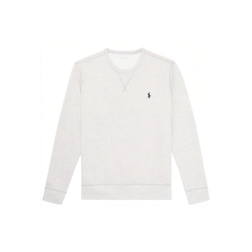 Polo Ralph Lauren FW22 Solid Color Crew Neck Pullover Long Sleeve Sweatshirt Men sweatshirt Gray MNPOKNI16822558-020
