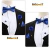 Korean Style 4-Piece Men's Bow Tie & Pocket Square Set for Weddings & Formal Events