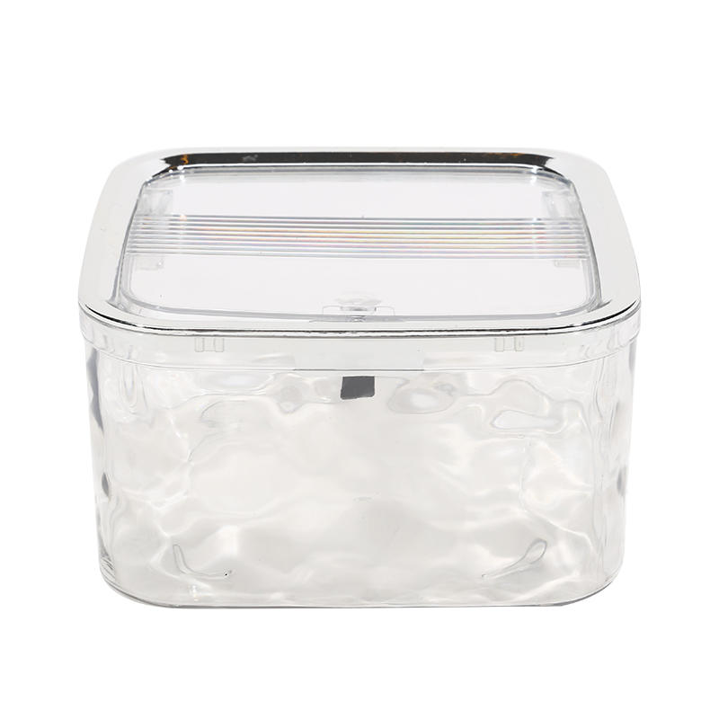 Hair Accessory Storage Box Desktop Girl Hair Clip Hair Ring Hair Clip Rubber Band Transparent Acrylic Sorting Box Storage Basket